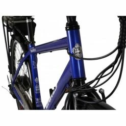 Dawes Discover-E Trekking Electric Bike, 700c, 10Ah Battery - Satin Metallic Blue -Cheap Hybrid Electric Bikes Store dawes discover e trekking x 43204