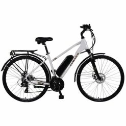 Dawes Mojav-E Unisex Hybrid Electric Bike, 10Ah Battery, 700c Wheel - Cream