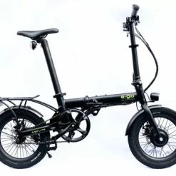 Ex Demo E-Go Lite Mini Compact Folding Electric Bike, 16" Wheel, Single Speed - Black