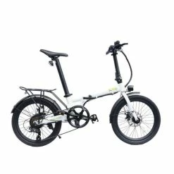 E-Go Lite+ Folding Electric Bike, 20" Wheel, 7 Speed, 7Ah Battery - White