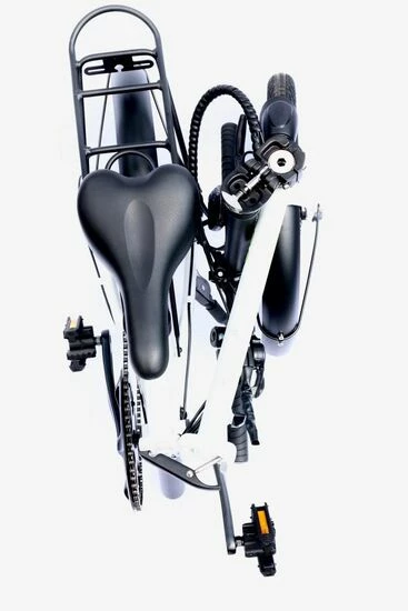 E-Go Lite+ Folding Electric Bike, 20" Wheel, 7 Speed, 7Ah Battery - White 6 E-Go Lite+ Folding Electric Bike, 20" Wheel, 7 Speed, 7Ah Battery - White - Image 4