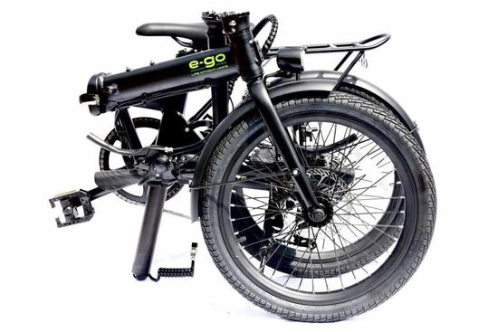 E-Go Lite+ Folding Electric Bike, 20" Wheel, 7 Speed, 7Ah Battery - Black 5 E-Go Lite+ Folding Electric Bike, 20" Wheel, 7 Speed, 7Ah Battery - Black - Image 3