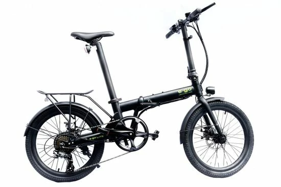 E-Go Lite+ Folding Electric Bike, 20" Wheel, 7 Speed, 7Ah Battery - Black 3 E-Go Lite+ Folding Electric Bike, 20" Wheel, 7 Speed, 7Ah Battery - Black