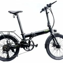 E-Go Lite+ Folding Electric Bike, 20" Wheel, 7 Speed, 7Ah Battery - Black