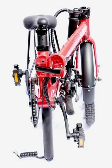 E-Go Lite+ Folding Electric Bike, 20" Wheel, 7 Speed, 7Ah Battery - Red 6 E-Go Lite+ Folding Electric Bike, 20" Wheel, 7 Speed, 7Ah Battery - Red - Image 4