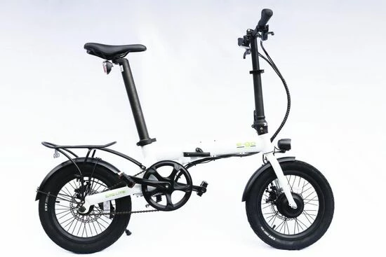 E-Go Lite Mini Compact Folding Electric Bike, 16" Wheel, Single Speed - Metallic White 3 E-Go Lite Mini Compact Folding Electric Bike, 16" Wheel, Single Speed - Metallic White