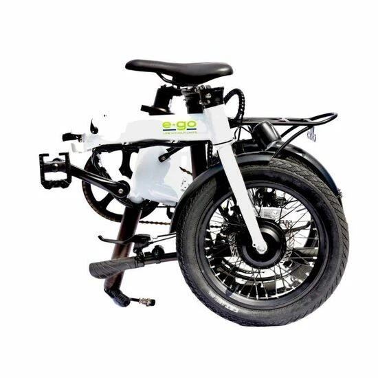 E-Go Lite Mini Compact Folding Electric Bike, 16" Wheel, Single Speed - Metallic White 5 E-Go Lite Mini Compact Folding Electric Bike, 16" Wheel, Single Speed - Metallic White - Image 3