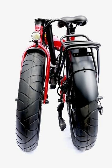 E-Go Max+ Fat Tyre Folding Electric Bike, 20" Wheel, 14Ah Battery, 7 Speed - Red 7 E-Go Max+ Fat Tyre Folding Electric Bike, 20" Wheel, 14Ah Battery, 7 Speed - Red - Image 5