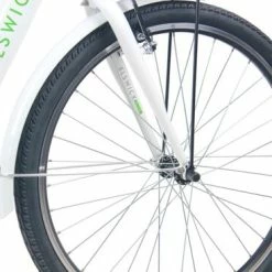 Elswick Electric Step Through Heritage Electric Bike 7.8Ah, 6 Speed, 26" Wheel - White -Cheap Hybrid Electric Bikes Store elswick electric st heritage electric bike x 39790 1