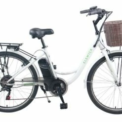 Elswick Electric Step Through Heritage Electric Bike 7.8Ah, 6 Speed, 26" Wheel - White