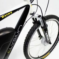 Cyclotricity Elysium Relay Cross-Bar Electric Mountain Bike 26" Wheel, 6 Speed - Black / White 10 Cyclotricity Elysium Relay Cross-Bar Electric Mountain Bike 26" Wheel, 6 Speed - Black / White -Cheap Hybrid Electric Bikes Store elysium relay electric bike x 40202