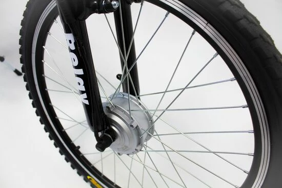 Cyclotricity Elysium Relay Cross-Bar Electric Mountain Bike 26" Wheel, 6 Speed - Black / White 5 Cyclotricity Elysium Relay Cross-Bar Electric Mountain Bike 26" Wheel, 6 Speed - Black / White - Image 3