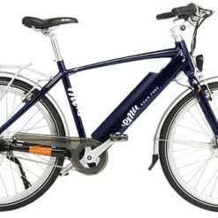 Emu Crossbar Hybrid City Electric Bike - Navy Blue