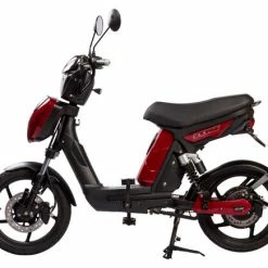 Eskuta SX-250 Moped Style EAPC Electric Bike (Series 3) - Gloss Cherry Red -Cheap Hybrid Electric Bikes Store eskuta sx 250 moped style e bike x 42319