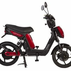 Eskuta SX-250 Moped Style EAPC Electric Bike (Series 3) - Gloss Cherry Red -Cheap Hybrid Electric Bikes Store eskuta sx 250 moped style e bike x 42320