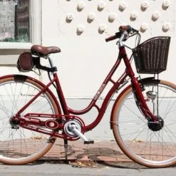 Ex Demo Batribike Quintessential Step Through Electric Bike - Burgundy -Cheap Hybrid Electric Bikes Store ex demo batribike quintessential x 43249 1