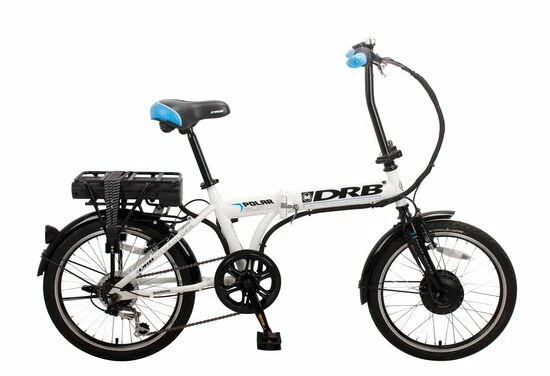 Ex Demo Dallingridge Polar Folding Electric Bicycle, 20" Wheel - Ice White/Blue 3 Ex Demo Dallingridge Polar Folding Electric Bicycle, 20" Wheel - Ice White/Blue