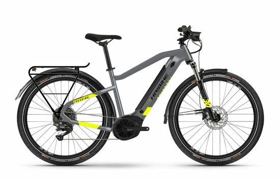 Ex Demo Haibike Trekking 6 Crossbar Hybrid Electric Bike 2021, Yamaha PW-ST, 500Wh - Grey/Yellow 3 Ex Demo Haibike Trekking 6 Crossbar Hybrid Electric Bike 2021, Yamaha PW-ST, 500Wh - Grey/Yellow