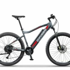 Ex Demo Oxygen S-Cross MTB MKII Electric Mountain Bike, 27 Speed, 27.5" Wheel - Graphite Grey