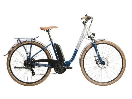 Ex-Demo Raleigh Array Low Step Electric Hybrid Bike, 400Wh Battery, 700c Wheel, 45cm - Silver/Blue 3 Ex-Demo Raleigh Array Low Step Electric Hybrid Bike, 400Wh Battery, 700c Wheel, 45cm - Silver/Blue
