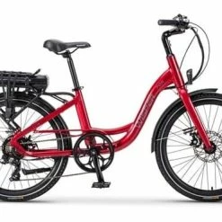 Ex Demo Wisper 705 Step Through Electric Bike 24" Wheel, 575Wh - Red