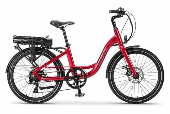 Ex Demo Wisper 705 Step Through Electric Bike 24" Wheel, 575Wh - Red 3 Ex Demo Wisper 705 Step Through Electric Bike 24" Wheel, 575Wh - Red