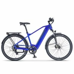 Ex Demo Wisper Wayfarer H9 Hub Drive Crossbar Hybrid Electric Bike, 27.5" Wheel - Blue 2021