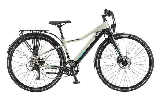 EZEGO Commute Sloped Hybrid Electric Bike 2022, 700c Wheel - Satin Grey/Black 3 EZEGO Commute Sloped Hybrid Electric Bike 2022, 700c Wheel - Satin Grey/Black