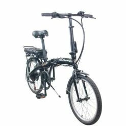 Falcon Compact 20" Folding Commuter Electric Bike, 10Ah, 6 Speed - Gloss Black -Cheap Hybrid Electric Bikes Store falcon compact 20 folding commuter x 39809 1