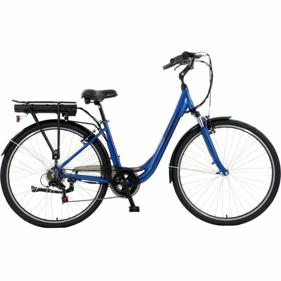 Falcon Glide Step Through Heritage Hybrid Electric Bike 10Ah, 6 Speed, 700c - Blue 3 Falcon Glide Step Through Heritage Hybrid Electric Bike 10Ah, 6 Speed, 700c - Blue