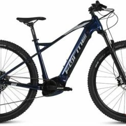 Forme Black Rocks HTE Hardtail Electric Mountain Bike, BOSCH Powered - Black/Blue