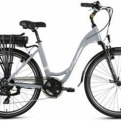 Forme Cromford Pro ELS Step Through Hybrid Electric Bike 2022, 26" Wheel, BAFANG - Gloss Grey