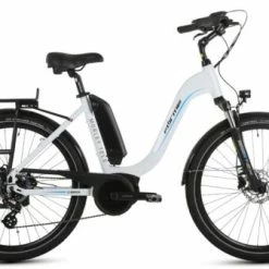 Forme Morley 1 ELS Step Through Hybrid Electric Bike, 26" Wheel, Bosch 400Wh - Gloss White
