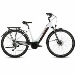 Forme Morley Pro ELS Ladies Step Through Hybrid Electric Bike, Bosch 400Wh - Gloss White