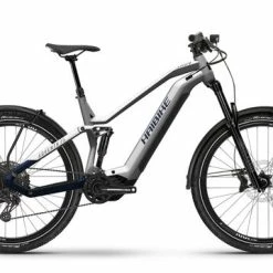 Haibike Adventr FS 9 Full SusTrekking Electric Mountain Bike 2023, Yamaha PW-S2 - Silver/Blue
