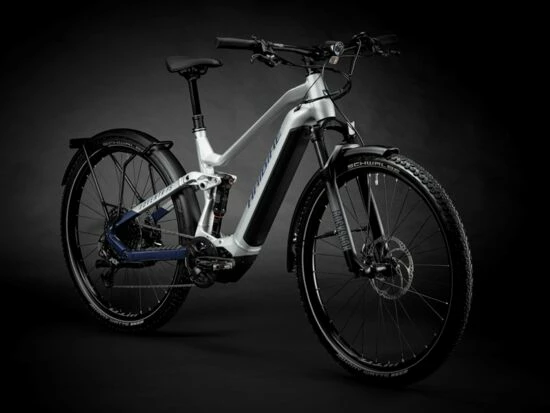Haibike Adventr FS 9 Full SusTrekking Electric Mountain Bike 2023, Yamaha PW-S2 - Silver/Blue 4 Haibike Adventr FS 9 Full SusTrekking Electric Mountain Bike 2023, Yamaha PW-S2 - Silver/Blue - Image 2