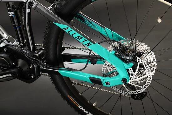 Haibike AllMtn 1 Full Sus Electric Mountain Bike - Anthracite/Teal 8 Haibike AllMtn 1 Full Sus Electric Mountain Bike - Anthracite/Teal - Image 6