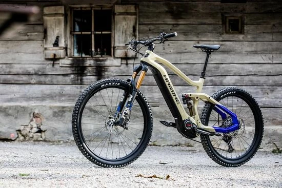 Haibike AllMtn 7 Full Sus Electric Bike, Yamaha PW-X2 Motor, 27.5/29" Wheel - Iced Coffee 4 Haibike AllMtn 7 Full Sus Electric Bike, Yamaha PW-X2 Motor, 27.5/29" Wheel - Iced Coffee - Image 2