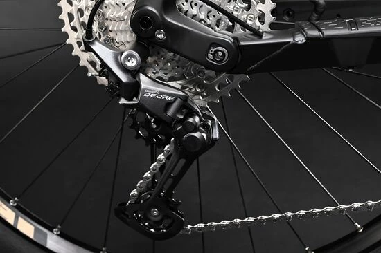 Haibike AllTrail 4 Full Sus Electric Mountain Bike 2022, 27.5" Wheel, Yamaha PW-ST - Green/Camel 9 Haibike AllTrail 4 Full Sus Electric Mountain Bike 2022, 27.5" Wheel, Yamaha PW-ST - Green/Camel - Image 7