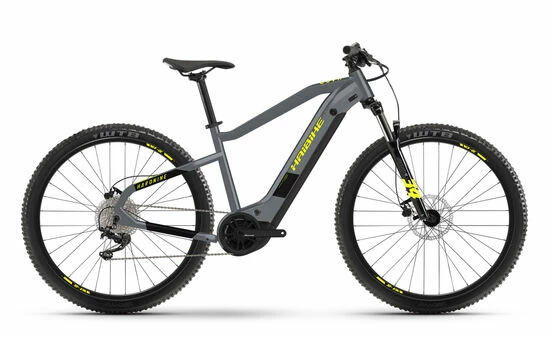 Haibike Hardnine 6 Hardtail Electric Mountain Bike 2022, Yamaha PW-ST, 630Wh - Grey/Yellow 3 Haibike Hardnine 6 Hardtail Electric Mountain Bike 2022, Yamaha PW-ST, 630Wh - Grey/Yellow