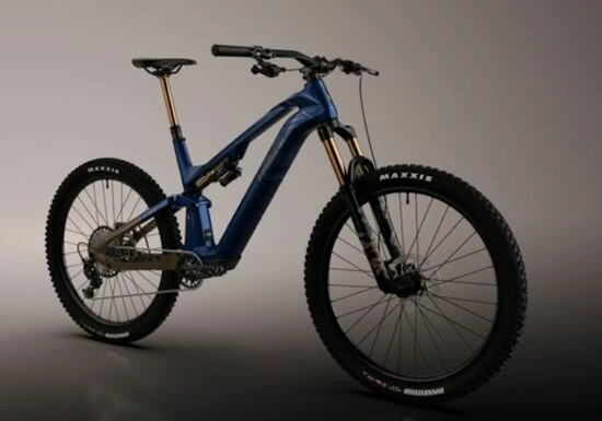 Haibike Lyke CF SE Full Suspension Electric Mountain Bike 2023, 29" Wheel - Blue Carbon/Bronze 4 Haibike Lyke CF SE Full Suspension Electric Mountain Bike 2023, 29" Wheel - Blue Carbon/Bronze - Image 2