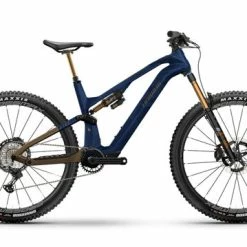 Haibike Lyke CF SE Full Suspension Electric Mountain Bike 2023, 29" Wheel - Blue Carbon/Bronze