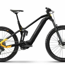 Haibike Nduro 6 Full Sus Electric Mountain Bike 2022/23, Mix Wheel, Yamaha 720Wh - Black/Orange