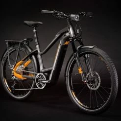 Haibike Trekking 10 MID Hybrid Electric Bike 2021, BOSCH Perf. CX, 625Wh - Titan/Lava -Cheap Hybrid Electric Bikes Store haibike trekking 10 mid 2021 x 42576
