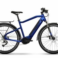 Haibike Trekking 4 HIGH Hybrid Electric Bike 2022, 27.5 Wheel, Yamaha PW-TE - Gloss Blue/Matt Black