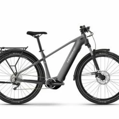 Haibike Trekking 4 High Hybrid Electric Bike 2023, 27.5 Wheel, Yamaha PW-S2 - Silver/Pearl