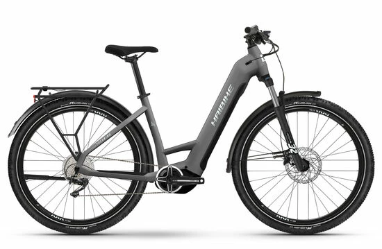 Haibike Trekking 4 LOW Hybrid Electric Bike 2023, 27.5" Wheel, Yamaha PW-S2 - Grey 3 Haibike Trekking 4 LOW Hybrid Electric Bike 2023, 27.5" Wheel, Yamaha PW-S2 - Grey