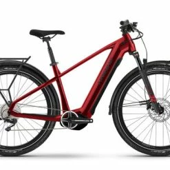 Haibike Trekking 5 HIGH All-Rounder Electric Bike 2023, 27.5" Wheel, Yamaha PW-S2 - Metallic Red