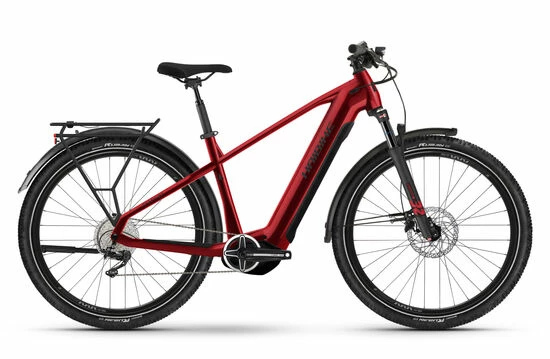 Haibike Trekking 5 HIGH All-Rounder Electric Bike 2023, 27.5" Wheel, Yamaha PW-S2 - Metallic Red 3 Haibike Trekking 5 HIGH All-Rounder Electric Bike 2023, 27.5" Wheel, Yamaha PW-S2 - Metallic Red
