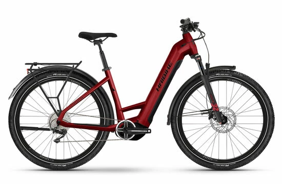 Haibike Trekking 5 LOW Hybrid Electric Bike 2023, 27.5" Wheel, Yamaha PW-S2 - Metallic Red 3 Haibike Trekking 5 LOW Hybrid Electric Bike 2023, 27.5" Wheel, Yamaha PW-S2 - Metallic Red
